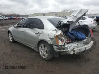 2006 Acura RL with VIN JH4KB16506C001134, listed as a Copart auction lot 51601645 with 205,706 mi miles and Salvage Title. Bid and sale history available at DreamBid. Image 2.