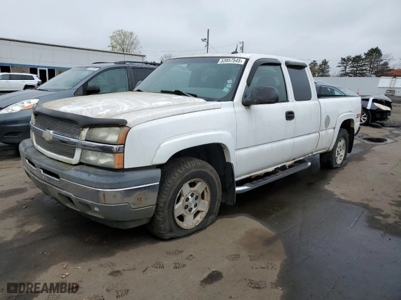 2005 Chevrolet Silverado 1500 Z71 with VIN 2GCEK19B251281014, listed as a Copart auction lot 53957545 with 0 mi miles and Clean Title. Bid and sale history available at carsss.com. Image 1.