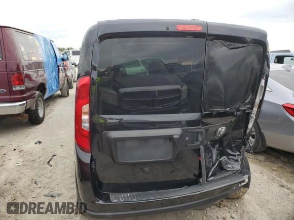 2022 Ram ProMaster City Cargo Tradesman with VIN ZFBHRFAB6N6W69795, listed as a Copart auction lot 66394033 with 10,399 mi miles and . Bid and sale history available at DreamBid. Image 6.