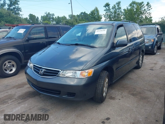 2004 Honda Odyssey EX-L with VIN 5FNRL189X4B045459, listed as a IAAI auction lot 42628246 with 181,328 mi miles and . Bid and sale history available at DreamBid. Image 6.