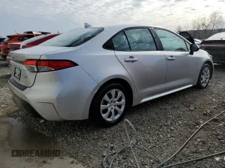 2024 Toyota Corolla LE with VIN 5YFB4MDEXRP186885, listed as a Copart auction lot 46605675 with 14,045 mi miles and Salvage Title. Bid and sale history available at carsss.com. Image 3.