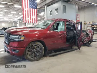 2024 Ram 1500 Limited with VIN 1C6SRFHT8RN212118, listed as a Copart auction lot 50065235 with 19,225 mi miles and Salvage title. Bid and sale history available at DreamBid. Image 1.
