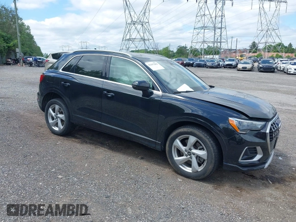 2022 Audi Q3 Premium with VIN WA1AUCF37N1031270, listed as a IAAI auction lot 42297083 with 36,620 mi miles and . Bid and sale history available at DreamBid. Image 1.