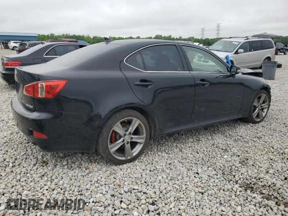 2012 Lexus IS 250 with VIN JTHBF5C21C5163117, listed as a Copart auction lot 54018855 with 302,617 mi miles and Clean title. Bid and sale history available at DreamBid. Image 3.