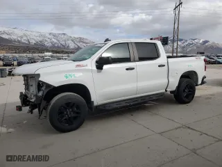 2019 Chevrolet Silverado 1500 Custom Trail Boss with VIN 1GCPYCEH3KZ236177, listed as a Copart auction lot 46128965 with 72,063 mi miles and Salvage Title. Bid and sale history available at carsss.com. Image 1.