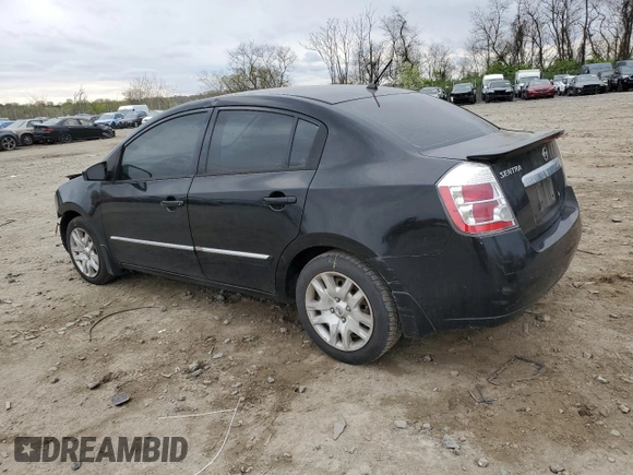 2012 Nissan Sentra S with VIN 3N1AB6AP9CL606999, listed as a Copart auction lot 52745775 with 172,568 mi miles and Salvage Title. Bid and sale history available at DreamBid. Image 2.