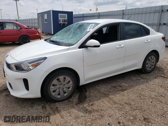 2020 Kia Rio LX with VIN 3KPA24AD1LE363331, listed as a Copart auction lot 66806484 with 36,537 mi miles and Salvage Title. Bid and sale history available at carsss.com. Image 1.
