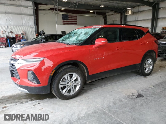 2020 Chevrolet Blazer LT z VIN 3GNKBHRS9LS600784, wystawiony jako Copart lot #54548065 z przebiegiem 51 418 mil mil oraz Szkoda całkowita • Salvage title. Historia ofert i sprzedaży dostępna na DreamBid. Obrazek 1.