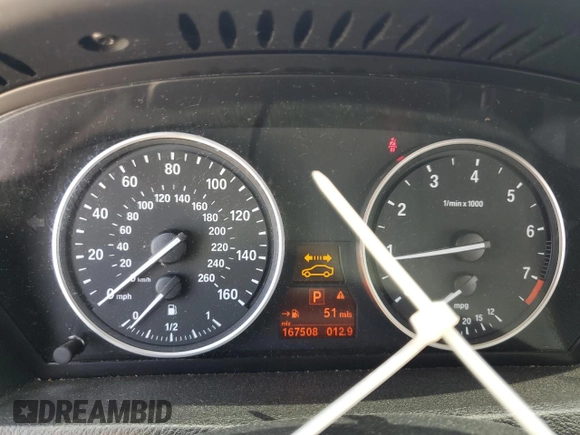 2012 BMW X5 35i с VIN 5UXZV4C58CL987049, выставлен на аукционе Copart как лот 61013925 с пробегом 167 508 миль миль и Чистый • Clean title. История ставок и продаж доступна на DreamBid. Изображение 9.