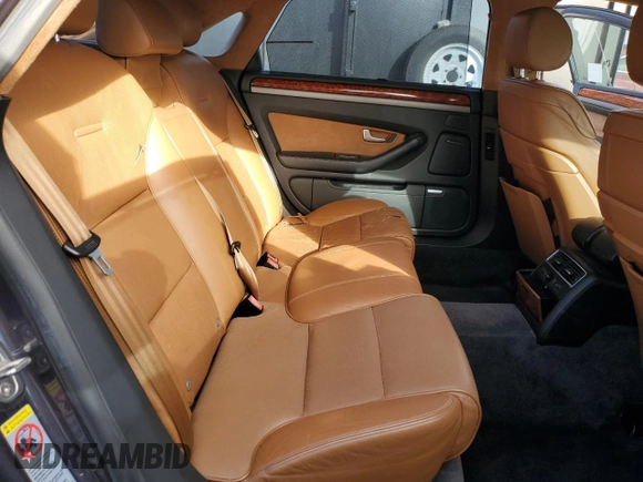 2004 Audi A8 L with VIN WAUML44E24N006328, listed as a Copart auction lot 78451494 with 181,619 mi miles and Salvage Title. Bid and sale history available at carsss.com. Image 10.