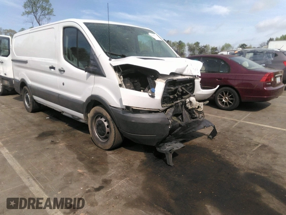 2015 Ford Transit Cargo with VIN 1FTNE1YM6FKA97397, listed as a IAAI auction lot 41965624 with 249,447 mi miles. Bid and sale history available at carsss.com. Image 1.
