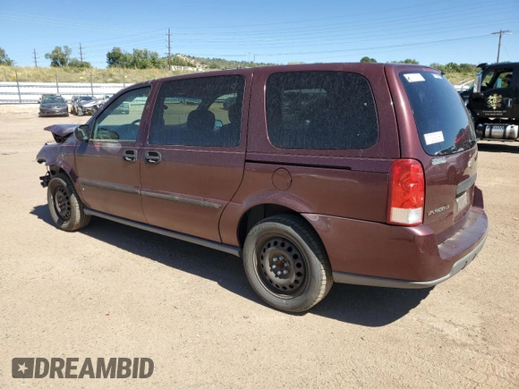2007 Chevrolet Uplander LS Fleet z VIN 1GNDV23147D119375, wystawiony jako Copart lot #72281224 z przebiegiem 96 729 mil mil oraz Szkoda całkowita • Salvage title. Historia ofert i sprzedaży dostępna na DreamBid. Obrazek 2.
