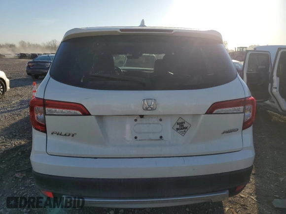 2019 Honda Pilot EX-L with VIN 5FNYF6H58KB052890, listed as a Copart auction lot 48281815 with 86,062 mi miles and Salvage Title. Bid and sale history available at carsss.com. Image 6.