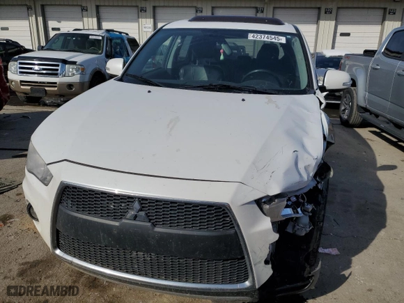 2010 Mitsubishi Outlander GT with VIN JA4JT5AX0AZ010894, listed as a Copart auction lot 42374545 with 165,036 mi miles and Salvage Title. Bid and sale history available at carsss.com. Image 5.