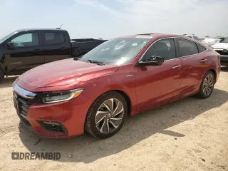 2022 Honda Insight Touring z VIN 19XZE4F95NE002847, wystawiony jako Copart lot #51352875 z przebiegiem 53 229 mil mil oraz Czysty tytuł • Clean title. Historia ofert i sprzedaży dostępna na DreamBid. Obrazek 1.