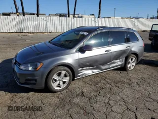 2015 Volkswagen Golf SportWagen TDI S with VIN 3VWCA7AUXFM516812, listed as a Copart auction lot 88366215 with 127,515 mi miles and Salvage Title. Bid and sale history available at carsss.com. Image 1.