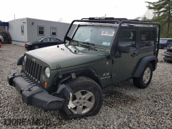 2008 Jeep Wrangler X with VIN 1J4FA24188L638183, listed as a Copart auction lot 56112955 with 112,438 mi miles and Salvage title. Bid and sale history available at DreamBid. Image 1.