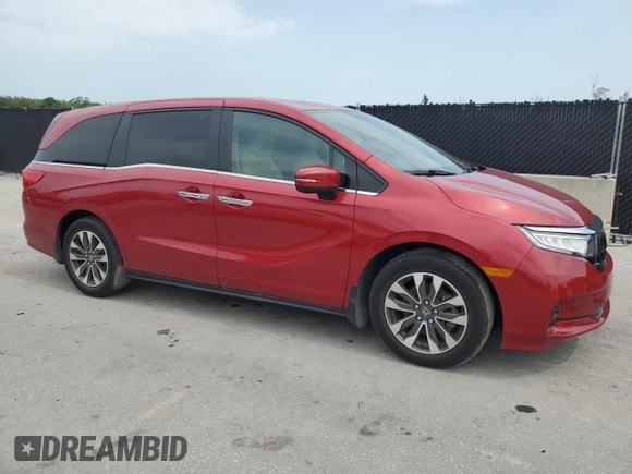 2023 Honda Odyssey EX-L с VIN 5FNRL6H67PB007744, выставлен на аукционе Copart как лот 59012905 с пробегом 25 320 миль миль и Списание • Salvage title. История ставок и продаж доступна на DreamBid. Изображение 4.