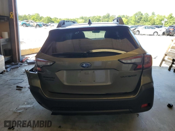 2025 Subaru Outback Onyx with VIN 4S4BTALCXS3173503, listed as a Copart auction lot 61924055 with 6,330 mi miles and Salvage title. Bid and sale history available at DreamBid. Image 6.