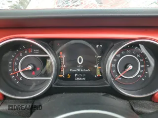 2020 Jeep Gladiator Rubicon z VIN 1C6JJTBG4LL167159, wystawiony jako Copart lot #54992395 z przebiegiem 73 906 mil mil oraz Szkoda całkowita • Salvage title. Historia ofert i sprzedaży dostępna na DreamBid. Obrazek 9.