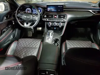 2023 Genesis G70 3.3T with VIN KMTG54TE7PU121577, listed as a Copart auction lot 78429434 with 15,343 mi miles and Salvage Title. Bid and sale history available at DreamBid. Image 8.