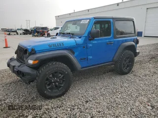 2021 Jeep Wrangler Sport S with VIN 1C4GJXAG2MW819658, listed as a Copart auction lot 43348205 with 27,169 mi miles and Salvage Title. Bid and sale history available at DreamBid. Image 1.