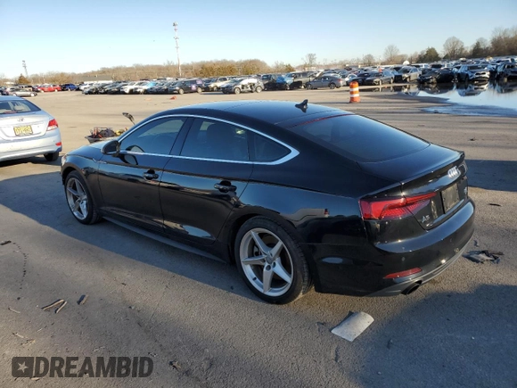 2018 Audi A5 Sportback Premium Plus with VIN WAUENCF51JA080963, listed as a Copart auction lot 40986024 with 71,160 mi miles. Bid and sale history available at carsss.com. Image 2.