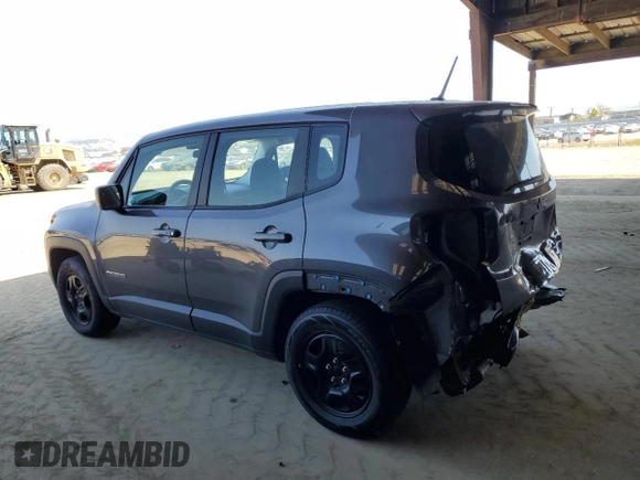 2016 Jeep Renegade Sport with VIN ZACCJAAT1GPD57779, listed as a Copart auction lot 55282815 with 45,506 mi miles and Salvage Title. Bid and sale history available at DreamBid. Image 2.