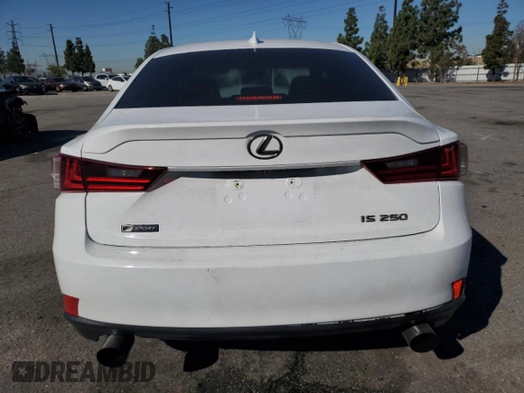 2015 Lexus IS 250 with VIN JTHBF1D26F5056902, listed as a Copart auction lot 56052755 with 153,316 mi miles and Salvage title. Bid and sale history available at DreamBid. Image 6.