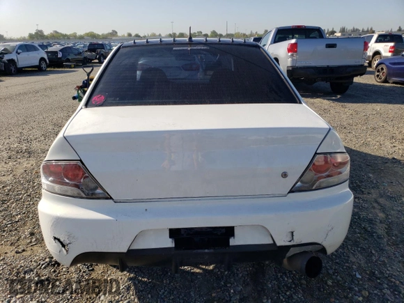 2005 Mitsubishi Lancer z VIN JA3AH36D85U043623, wystawiony jako Copart lot #52597975 z przebiegiem 171 445 mil mil oraz Czysty tytuł • Clean title. Historia ofert i sprzedaży dostępna na DreamBid. Obrazek 6.