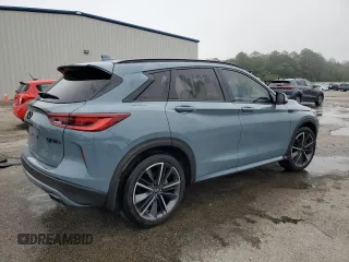 2024 Infiniti QX50 Sport with VIN 3PCAJ5FA0RF102170, listed as a Copart auction lot 58338065 with 10,871 mi miles and Salvage title. Bid and sale history available at DreamBid. Image 3.