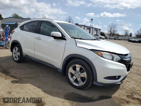2016 Honda HR-V EX-L w/Navi with VIN 3CZRU6H74GM708995, listed as a Copart auction lot 51014865 with 105,957 mi miles and Salvage Title. Bid and sale history available at carsss.com. Image 4.