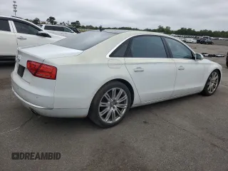 2013 Audi A8 3.0L z VIN WAURGAFD5DN018082, wystawiony jako Copart lot #60092825 z przebiegiem 69 345 mil mil oraz Szkoda całkowita • Salvage title. Historia ofert i sprzedaży dostępna na DreamBid. Obrazek 3.