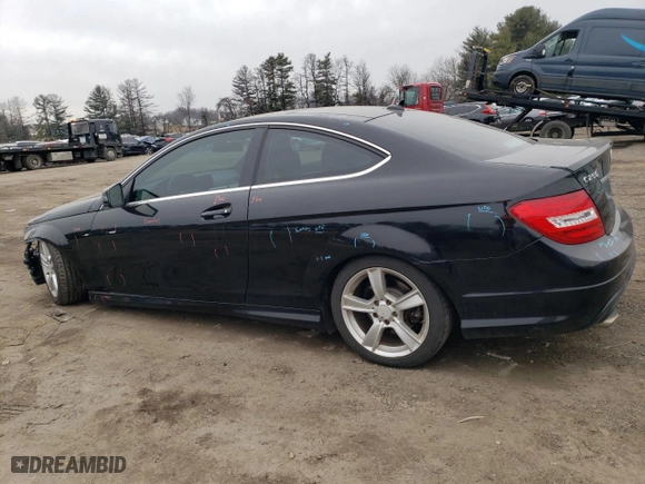 2013 Mercedes-Benz C-Class C 250 with VIN WDDGJ4HB8DG022646, listed as a Copart auction lot 44240255 with 87,758 mi miles and Salvage Title. Bid and sale history available at carsss.com. Image 2.
