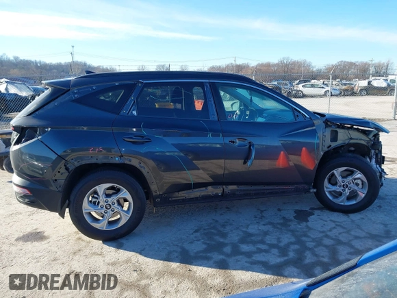 2022 Hyundai Tucson SEL with VIN 5NMJB3AEXNH108398, listed as a IAAI auction lot 41686201 with 46,670 mi miles. Bid and sale history available at carsss.com. Image 13.