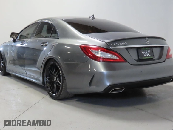 2018 Mercedes-Benz CLS 550 with VIN WDDLJ7DB8JA204030, listed as a Copart auction lot 65578165 with 38,488 mi miles and Salvage title. Bid and sale history available at DreamBid. Image 4.