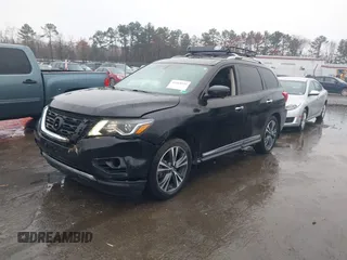2020 Nissan Pathfinder Platinum with VIN 5N1DR2DM2LC597568, listed as a IAAI auction lot 41868520 with 50,794 mi miles. Bid and sale history available at carsss.com. Image 2.