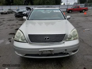 2002 Lexus LS 430 with VIN JTHBN30F120075551, listed as a Copart auction lot 52411405 with 194,704 mi miles and Salvage Title. Bid and sale history available at carsss.com. Image 5.