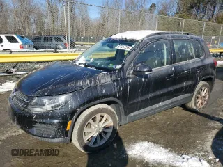 2017 Volkswagen Tiguan S with VIN WVGBV7AX7HK042563, listed as a Copart auction lot 87723755 with 62,317 mi miles and Salvage title. Bid and sale history available at DreamBid. Image 1.