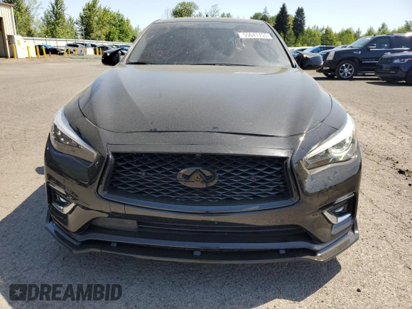 2018 Infiniti Q50 3.0t LUXE with VIN JN1EV7AP7JM361587, listed as a Copart auction lot 55641755 with 23,059 mi miles and Clean Title. Bid and sale history available at carsss.com. Image 5.