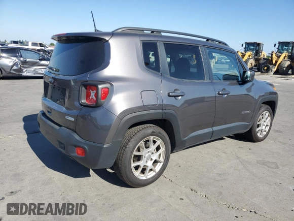 2019 Jeep Renegade Latitude with VIN ZACNJABB6KPK66219, listed as a Copart auction lot 64777815 with 88,188 mi miles and Salvage title. Bid and sale history available at DreamBid. Image 3.