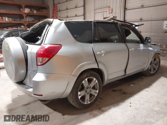 2008 Toyota RAV4 Sport with VIN JTMBK32V385065288, listed as a IAAI auction lot 41299970 with 1 mi miles. Bid and sale history available at carsss.com. Image 4.