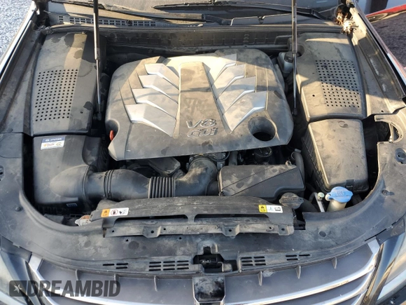 2016 Hyundai Equus Ultimate with VIN KMHGH4JH2GU101008, listed as a Copart auction lot 48182445 with 110,423 mi miles and Salvage Title. Bid and sale history available at DreamBid. Image 11.