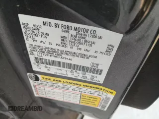 2012 Ford F-150 XL with VIN 1FTFW1ET9CFA79140, listed as a Copart auction lot 45445275 with 186,833 mi miles and Salvage Title. Bid and sale history available at carsss.com. Image 12.