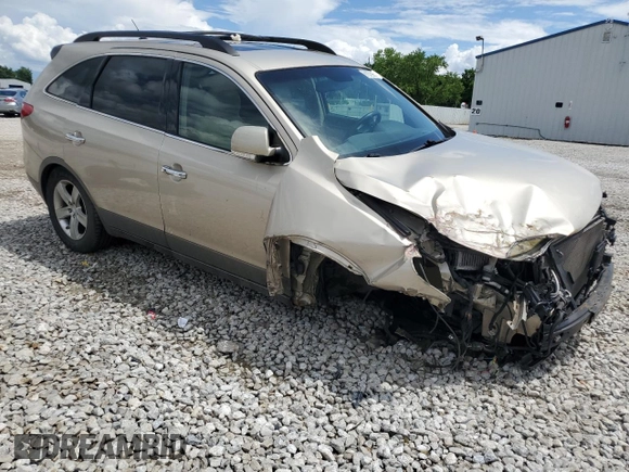 2008 Hyundai Veracruz GLS with VIN KM8NU73C48U039795, listed as a Copart auction lot 61072985 with Not provided miles and Salvage title. Bid and sale history available at DreamBid. Image 4.