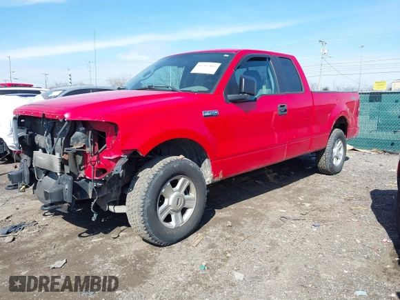 2005 Ford F-150 STX with VIN 1FTRX14W25NA45992, listed as a IAAI auction lot 41702409 with 202,867 mi miles. Bid and sale history available at carsss.com. Image 2.