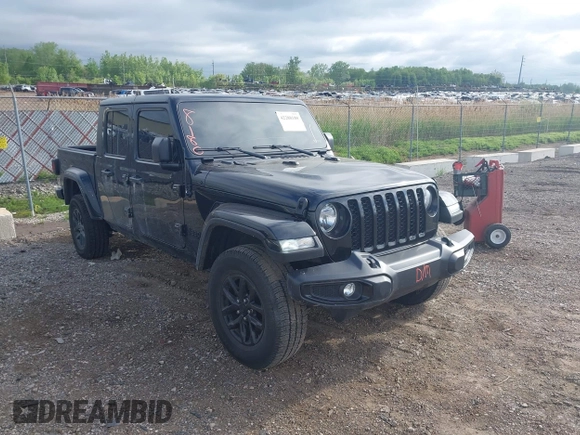 2022 Jeep Gladiator Texas Trail with VIN 1C6HJTAG7NL125006, listed as a IAAI auction lot 42288180 with 96,694 mi miles and . Bid and sale history available at DreamBid. Image 1.