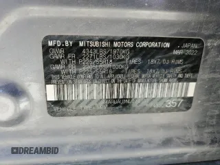 2022 Mitsubishi Outlander Sport ES with VIN JA4ARUAU1NU014051, listed as a Copart auction lot 45712585 with 53,436 mi miles and Salvage Title. Bid and sale history available at carsss.com. Image 13.