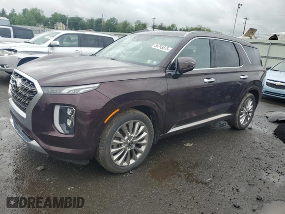 2020 Hyundai Palisade Limited z VIN KM8R5DHE5LU046500, wystawiony jako Copart lot #56793675 z przebiegiem 21 731 mil mil oraz Szkoda całkowita • Salvage title. Historia ofert i sprzedaży dostępna na DreamBid. Obrazek 1.