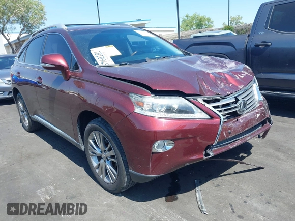 2013 Lexus RX 350 with VIN JTJZK1BA2D2417771, listed as a IAAI auction lot 42339010 with 110,136 mi miles and . Bid and sale history available at DreamBid. Image 1.